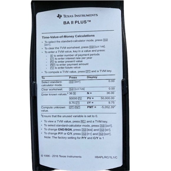 Texas Instruments BA-Il Plus - Picture 3 of 5